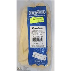12 PAIRS OF RONCO LATEX GLOVES SIZE X LARGE