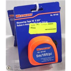 LOT OF 3 WESTWARD 16' TAPE MEASURES