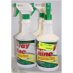 LOT OF 3 SPRAY NINE CLEANER
