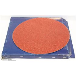 CASE OF 5 WESTWARD 12'" PSA SANDING DISCS 36 GRIT