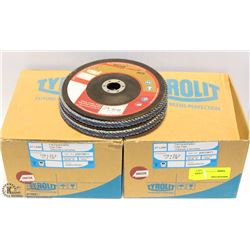 2 BOXES OF TYROUT 7"X7/8" FLAP DISCS