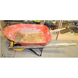 ERIE CONTRACTOR WHEEL BARREL WITH LARGE RUBBER
