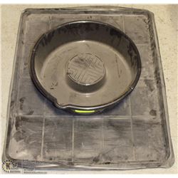 LOT OF DRIP PANS & OIL PAN