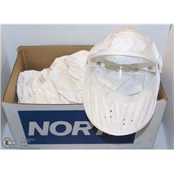 BOX OF DISPOSABLE HEAD & FACE COVERS