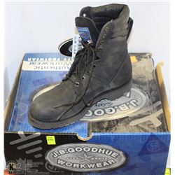 JB GOODHUE SIZE 8 , 2E WIDE WORK BOOTS