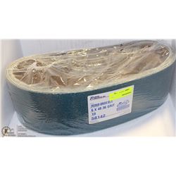 ZIRCONIUM ABRASIVE BELTS  6X48, 36 GRIT
