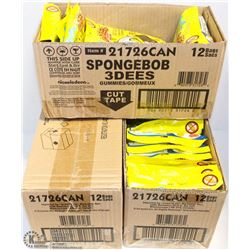 3 BOXES OF SPONGE BOB 3-DEES GUMMIES