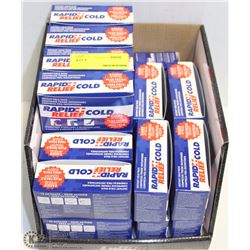 BOX OF RAPID RELIEF COLD PACKS
