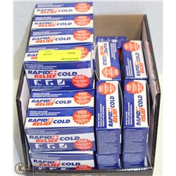 BOX OF RAPID RELIEF COLD PACKS