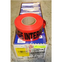 BOX OF RED POLICE TAPE