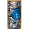 Image 1 : BOX OF BLUE HARD HELMETS