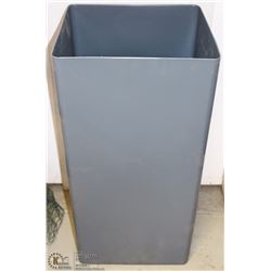 TALL SQUARE GREY GARBAGE BIN