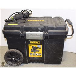 DEWALT 15GAL TOOL CHEST W/ HANDLE & CONTENTS