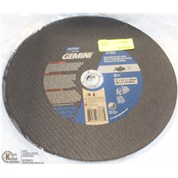 THREE 12" NORTON CUT OFF WHEELS