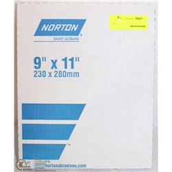 BOX OF NORTON SANDING SHEETS COARSE