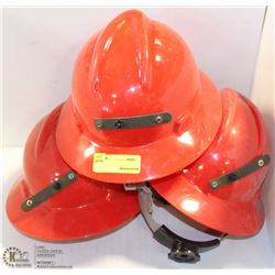 3 HARD HATS RED