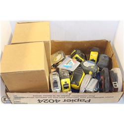 BOX OF ASST TAPE MEASURES