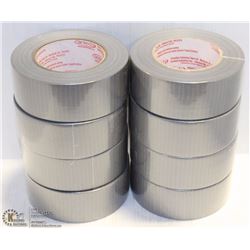 8 ROLLS CANTEC GREY DUCT TAPE