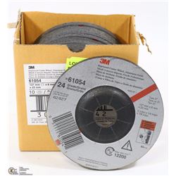 BOX OF TEN 3M 5" GRINDING DISCS