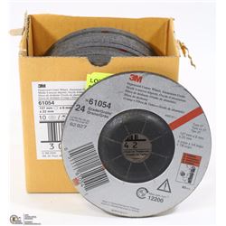 BOX OF TEN 3M 5" GRINDING DISCS