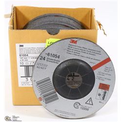BOX OF TEN 3M 5" GRINDING DISCS