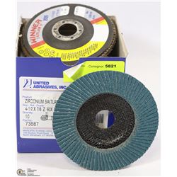 BOX OF TEN SAIT 4.5" FLAP DISCS