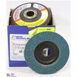 BOX OF TEN SAIT 4.5" FLAP DISCS