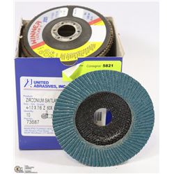 BOX OF TEN SAIT 4.5" FLAP DISCS