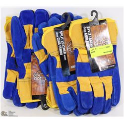 5 PAIRS OF BOB DALE SPLIT LEATHER GLOVES