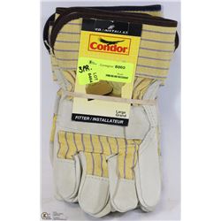 3 PAIRS OF LARGE CONDOR FITTER GLOVES
