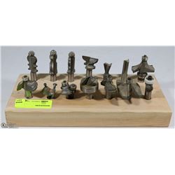 LOT OF 16 ROUTER BITS