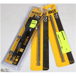 DEWALT SPADE BIT & 2 SQUARE RECESS POWER BITS