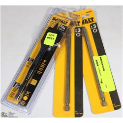 DEWALT SPADE BIT & 2 SQUARE RECESS POWER BITS