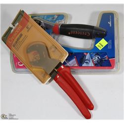 PAIR OF BOX JOINT PLIERS & CRESCENT RAPID WRENCH