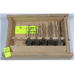 LOT OF 5 COUNTERSINK BITS