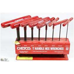 LOT OF 8 CHESCO T HANDLEHEX WRENCHES