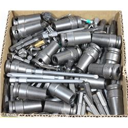 LOT OF 130  SPECIAL SCREWDRIVER BITS & SOCKETS