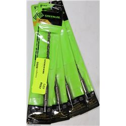 LOT OF 4 GREENLEE MASONRY DRILL BITS  3/16"X6"