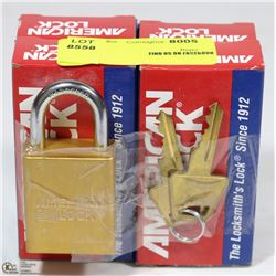 LOT OF 4 AMERICAN LOCK  PADLOCKS