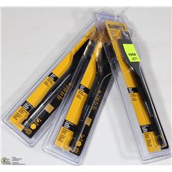 LOT OF 3 DEWALT SPADE BITS  15/16"
