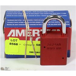 LOT OF 2 AMERICAN LOCK PADLOCKS
