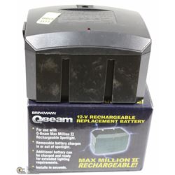 QBEAM 12-V RECHARGEABLE REPLACEMENT BATTERY