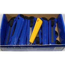 BOX OF 14 UTILITY KNIVES