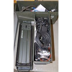 2 MILITARY AMMUNITION BOXES WITH CONTENTS