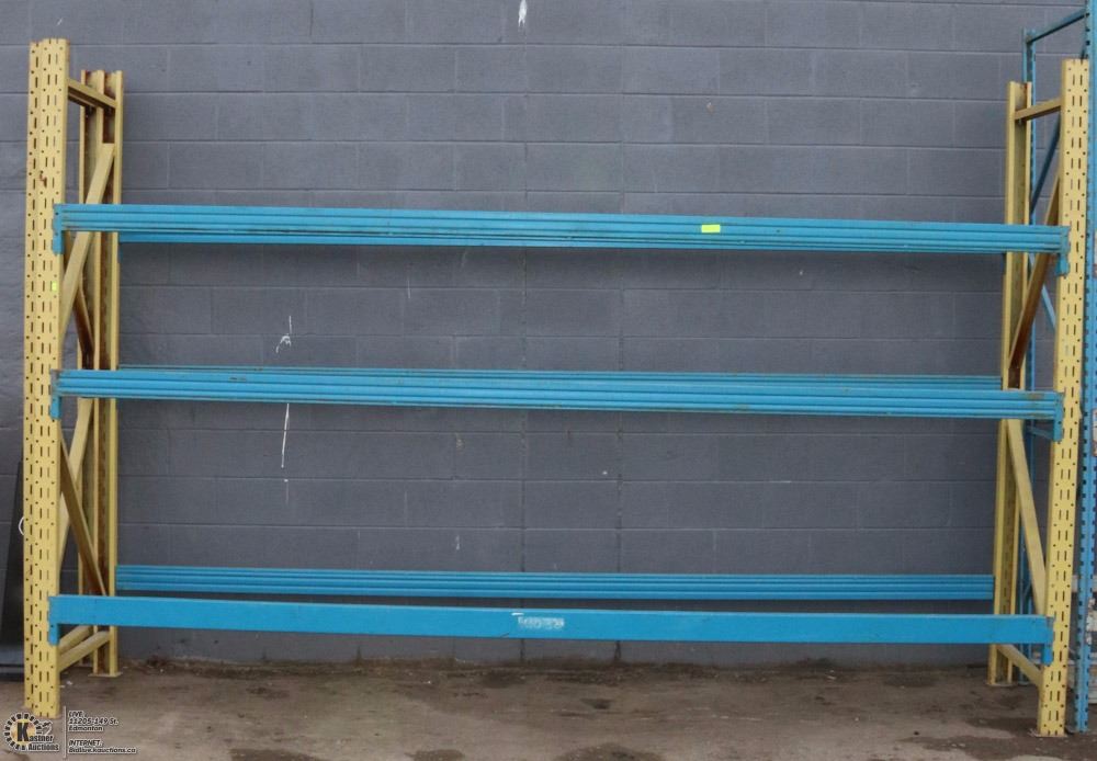 12FT INDUSTRIAL RACKING (WITH BLUE BARS)