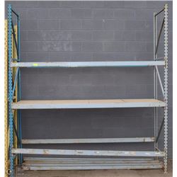 8FT MEDIUM INDUSTRIAL RACKING (GREY AND BLUE)