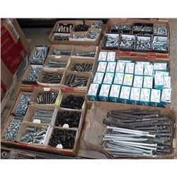 PALLET OF ASSORTED INDUSTRIAL FASTENERS
