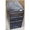 Image 1 : USED METAL BLACK FILING CABINET-NO KEY