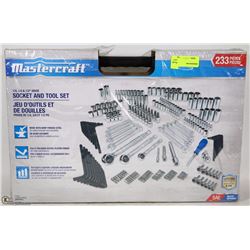 MASTERCRAFT 233 PC SAE &METRIC SOCKET & TOOL SET