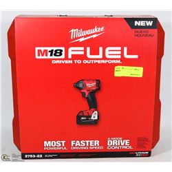 NEW MILWAUKEE M18 1/4" HEX IMPACT DRIVER KIT